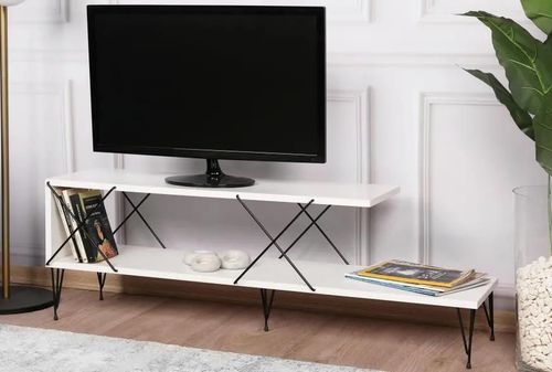 купить Тумба напольная для TV Trendy Strada Alb, 120x40x30cm (GTR000210) в Кишинёве 