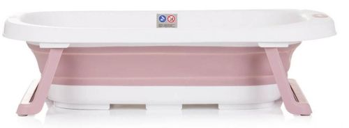 купить Ванночка Chipolino VKISL0242PI Isla 81см, складная, с сеточкой, Pink в Кишинёве 