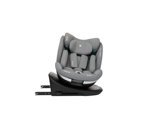 Поворотное автокресло с isofix KikkaBoo i-Drive Light Grey (0 - 36 кг) 