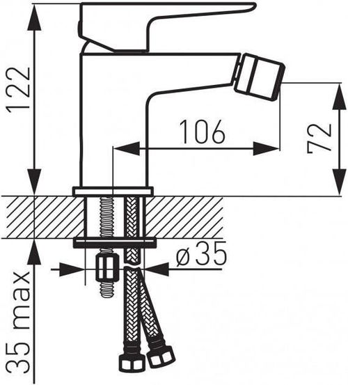 cumpără Baterie pentru bideu Ferro ADORE BDR6 în Chișinău 