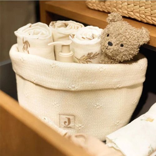 cumpără Cutie depozitare Jollein 580-001-68030 Cosulet Cosy Knit Ivory în Chișinău 