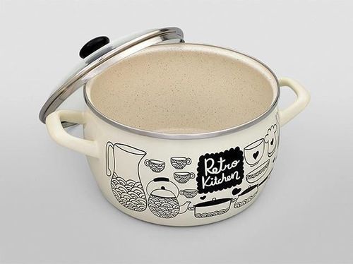 купить Набор посуды Metalac 57032 Set cratite emailat Retro 3buc в Кишинёве 