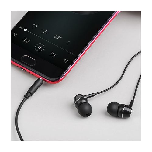 купить Borofone BM36 black (709691) Acura Universal earphones with mic, Speaker outer diameter 10MM, cable length 1.2m, Microphone, adapted to control Apple and Android в Кишинёве 