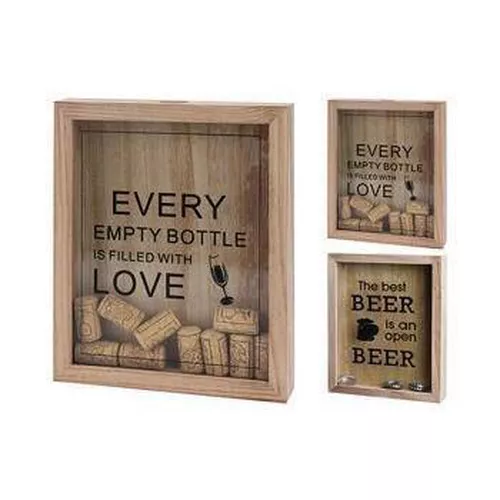 купить Аксессуар для кухни Promstore 47345 Ящик-диспенсер настенный для пивных/винных пробок 25x20cm в Кишинёве 