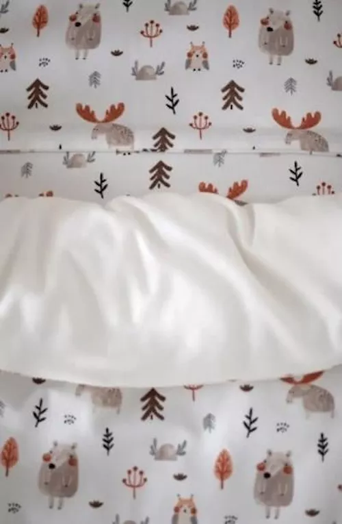 cumpără Lenjerie de pat pentru copii Veres 154.5.04.7 Сменная постель Фланель Лесные Зверушки 90x110/40x60 (3ед.) în Chișinău 