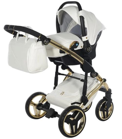 cumpără Сărucior pentru copii Junama Fluo Line V3 Indyvidual 17 White Gold în Chișinău 