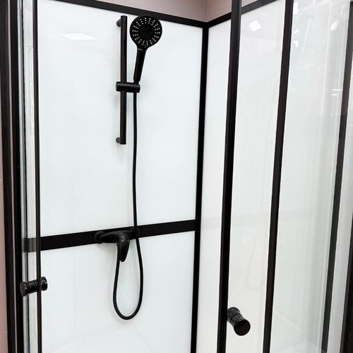 купить Душевая кабина Linia H2O Fiori 900x900x2000 /130 4 мм в Кишинёве 