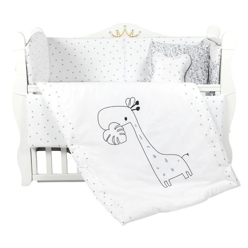 купить Детское постельное белье PernaMea Set lenjerie 8 piese Lovely Giraffe (PM.100262/17) в Кишинёве 