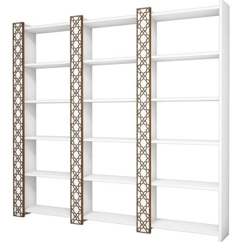 cumpără Raft de birou Trendy Orasul 3, Alb 184x170x24cm, raft de carti în Chișinău 