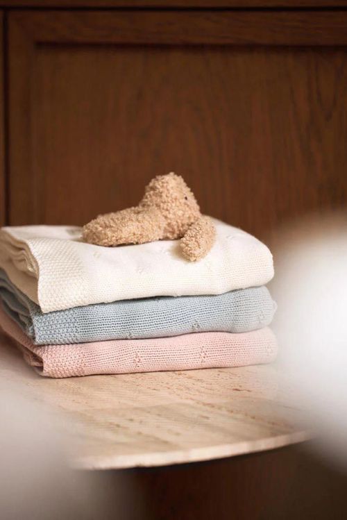 cumpără Set de perne si plapume Jollein 516-522-68030 Paturica Cosy Knit Ivory, 100x150 cm în Chișinău 