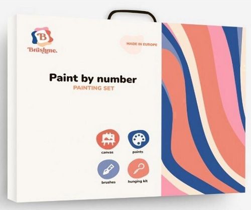 купить Картина по номерам BrushMe BS53291 40x50 cm (în cutie) Drum de toamnă в Кишинёве 