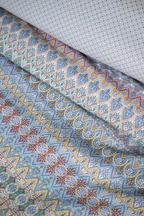 cumpără Lenjerie de pat Pip Studio 329216 Ashanti 140x200/220 Blue în Chișinău 