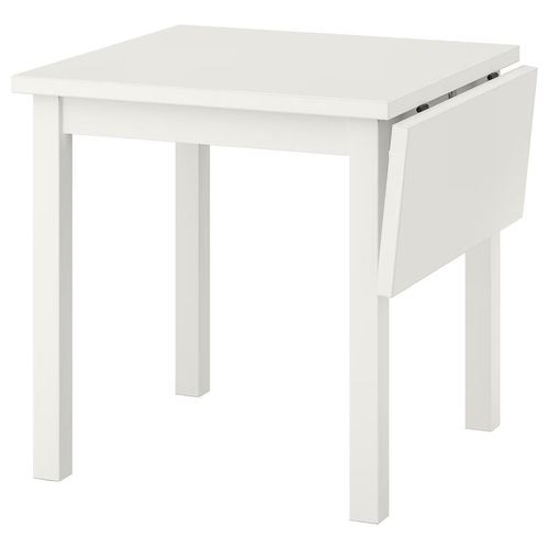 купить Стол Ikea Nordviken cu extensie plianta 74/104x74 (Alb) в Кишинёве 