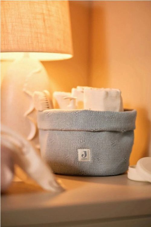 cumpără Cutie depozitare Jollein 580-001-68032 Cosulet Cosy Knit Sea Green în Chișinău 