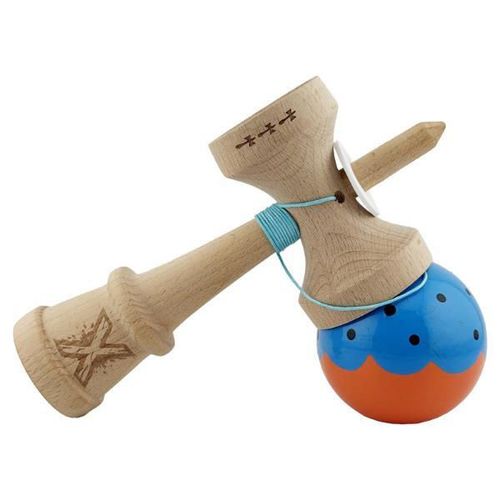 купить Активная игра Essa 165437 Kendama Flippy X Original, 7.5х6х18cm, albastru-portocaliu в Кишинёве 