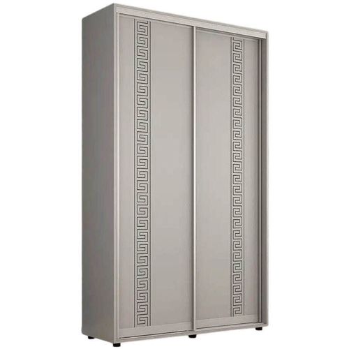cumpără Dulap Mobildor-Lux Compact uși glisante PAL cu ornament grecesc (140x45x200H cm) Grey în Chișinău 