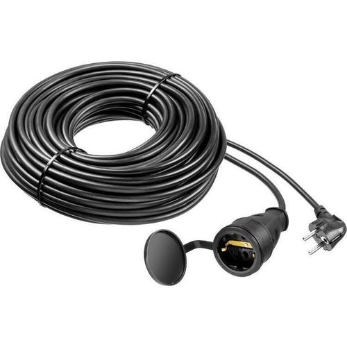 купить Удлинитель электрический TEB Electrik 72344 Prelungitor cu o priza, 15m, 3х1.5mm², 16A, ІР44, negru (800.815.110) в Кишинёве 