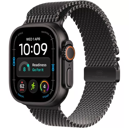 купить Смарт часы Apple Watch Ultra 4 GPS Cellular 49mm Black Titanium Case with Black Titanium Milanese Loop M MJAV4 в Кишинёве 