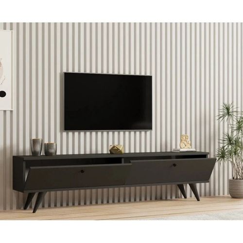 cumpără Comodă TV Trendy Suport TV, Paris, Antracit, 160x40x25cm în Chișinău 