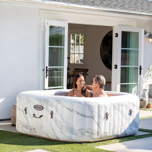 купить Бассейн надувной Intex 28464 Jacuzzi Calacatta Dual Zone Deluxe, 175x71cm, 795L, 4 persoane в Кишинёве 