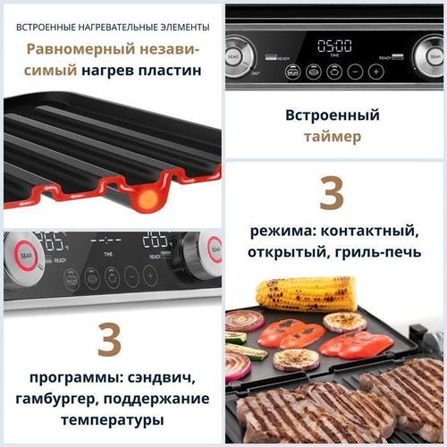 купить Гриль-барбекю электрический DeLonghi CGH1112D MultiGrill Smart в Кишинёве 