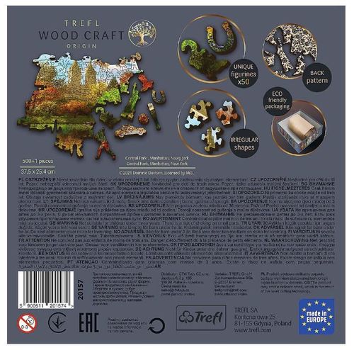 cumpără Puzzle Trefl 20216 Wooden puzzle 500+1. Central Park, Manhattan, New York în Chișinău 
