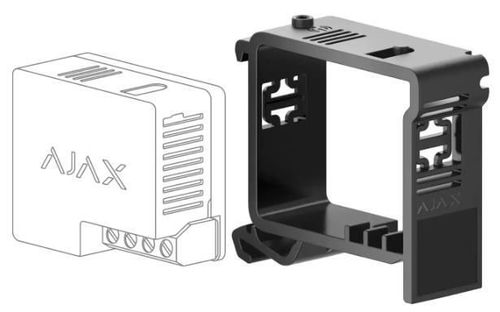 купить Аксессуар для систем безопасности Ajax DIN Holder black pentru Relay / WallSwitch в Кишинёве 