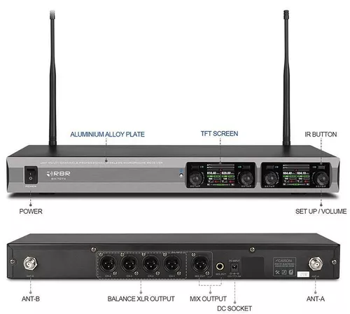 купить Микрофон RBR BM-7074 4B Sistem Wireless в Кишинёве 
