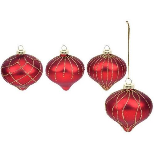 cumpără Decor de Crăciun și Anul Nou Promstore 12786 Украшение елочное стеклянное Юла 8cm Jolli în Chișinău 