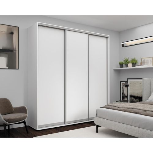 cumpără Dulap Nex Home Dulap cu uși glisante 220x60x240cm, PAL, Alb în Chișinău 