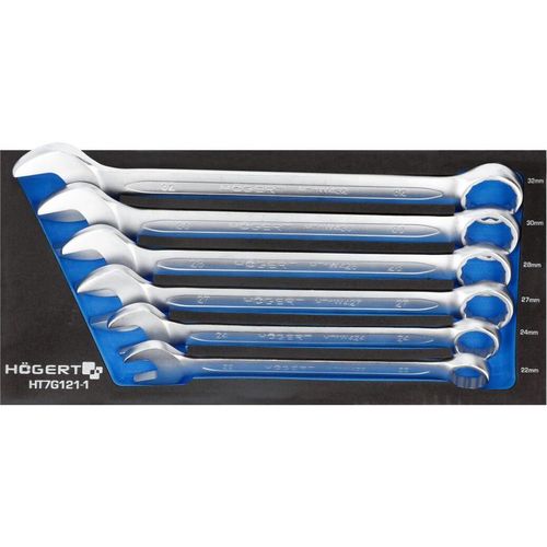 cumpără Set de unelte de mână Hoegert HT7G121 ключи комбинированные 22-32 мм, 6 предм. în Chișinău 