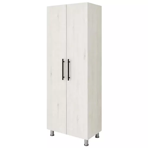 купить Шкаф Mashtab S12519 Tores cu rafturi (800x500x2000) Stejar Alb в Кишинёве 