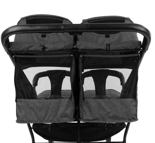 купить Детская коляска Kikka Boo 31001040011 Happy 2 Light Grey, pentru gemeni в Кишинёве 