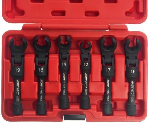 cumpără Cheie fixă JTC JTC-6707 Набор ключей разрезных шарнирных 3/8", 12-19 мм. 6 шт. în Chișinău 