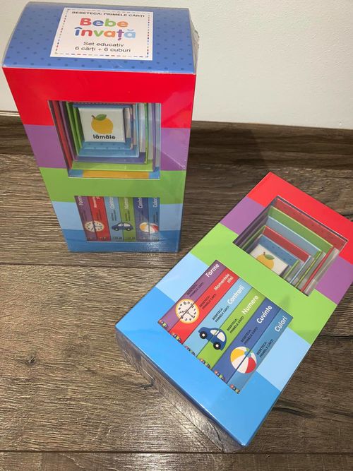 cumpără Bebeteca: primele carti. Bebe invata. Set educativ 6 carti, 6 cuburi în Chișinău 