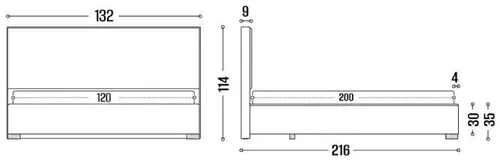 cumpără Pat my-STYLE my-Nika 120x200 (P49D12M06) în Chișinău 