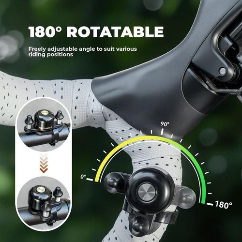 купить Аксессуар для велосипеда Rockbros 340013001 Sonerie pentru bicicleta, Dual Hammer в Кишинёве 