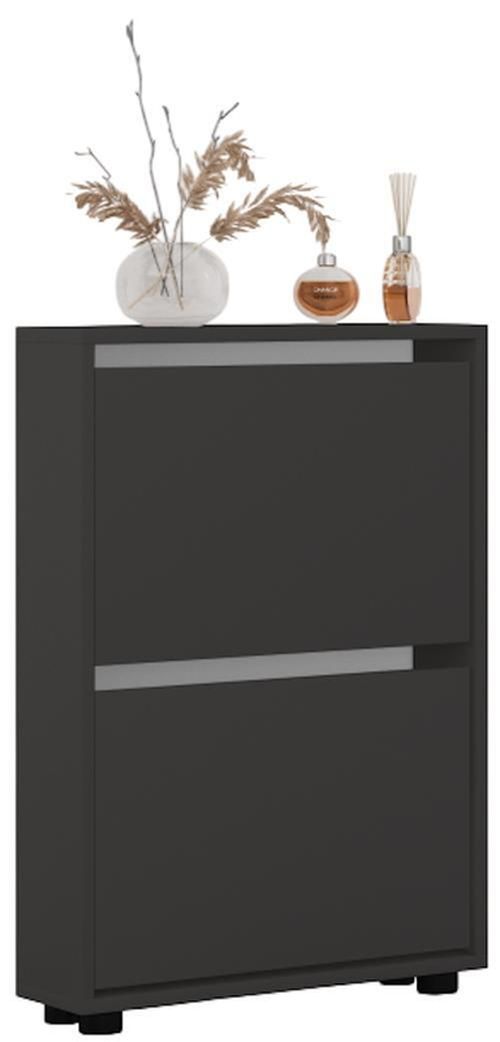 купить Полка для обуви Mobildor-Lux Leo Slim 50x16x86H cm Anthracite в Кишинёве 