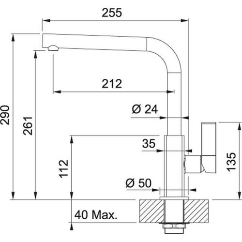 купить Смеситель кухонный Franke 115.0392.332 Maris Plus, crom в Кишинёве 