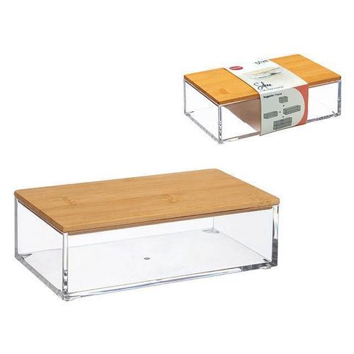 купить Короб для хранения 5five 50128 Органайзер для косметики Selena Bamboo 16x9.5x5.4cm в Кишинёве 