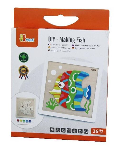 купить Набор для творчества Viga 50687 DIY Making Fish в Кишинёве 