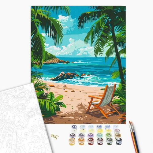 купить Картина по номерам BrushMe BS54091FC 40x50 cm (fără cutie) Idilă de vară в Кишинёве 