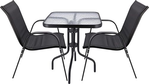 cumpără Set mobilier de grădină Jumi 2 fotolii Fiesta + masa sticla (967977-OM) în Chișinău 