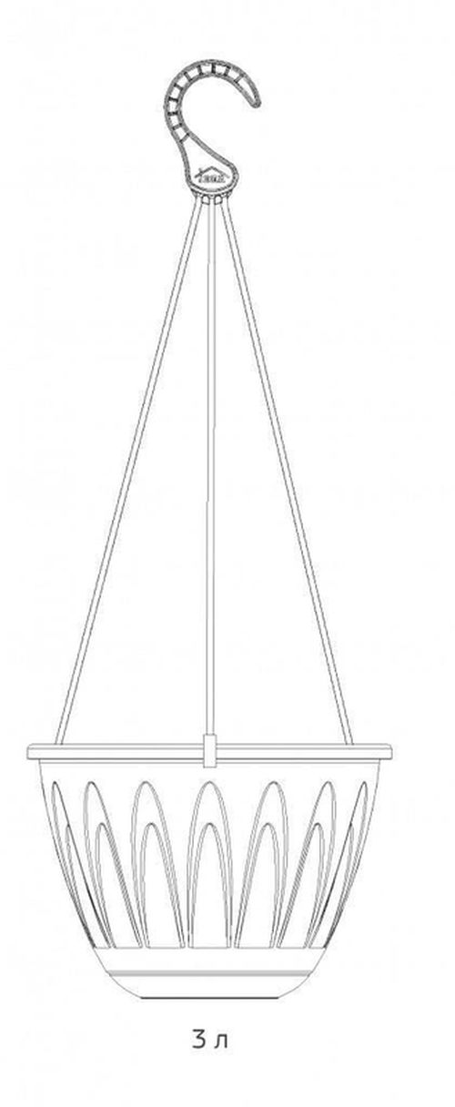 купить Цветочный горшок Idea М3115 Алиция suspendata D220mm в Кишинёве 