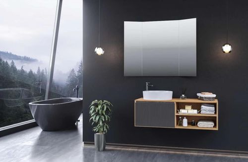 купить Зеркало для ванной Orka Boxes 200x90 в Кишинёве 