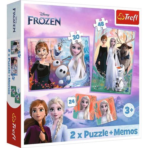 cumpără Puzzle Trefl R25E /46 (93335)  2 în 1 + Memos Frozen în Chișinău 