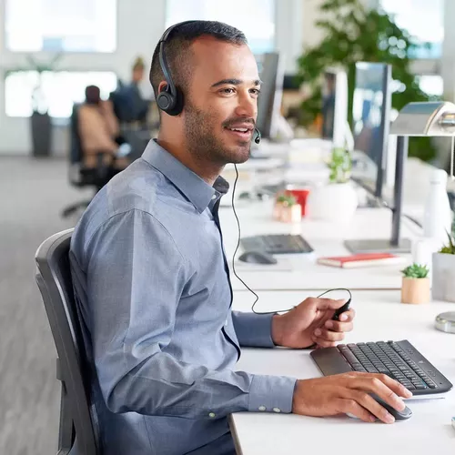 cumpără Căști cu fir Logitech PC960, Black în Chișinău 