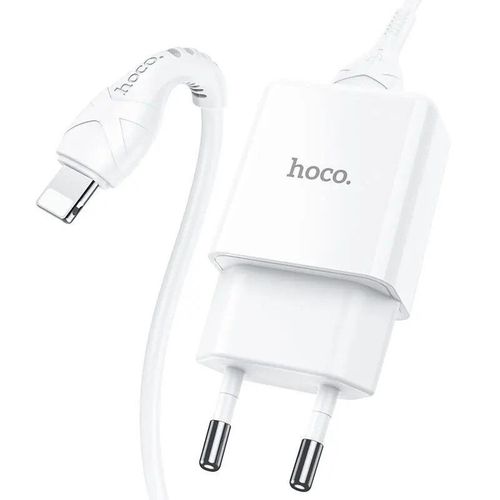 купить Зарядное устройство сетевое Hoco HCOWCLCN9ESWH USB to Lightning N9 2.1A Especial, White в Кишинёве 
