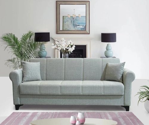 купить Диван Trendy Ares, extensibila cu lada de depozitare, 215x80x80cm, Gri в Кишинёве 