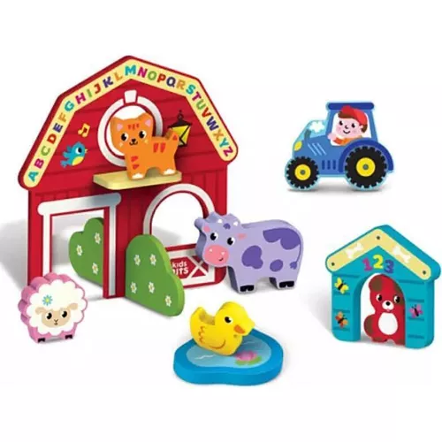 купить Игрушка Kids Hits KH20/008 Деревянный игровой набор Farm в Кишинёве 